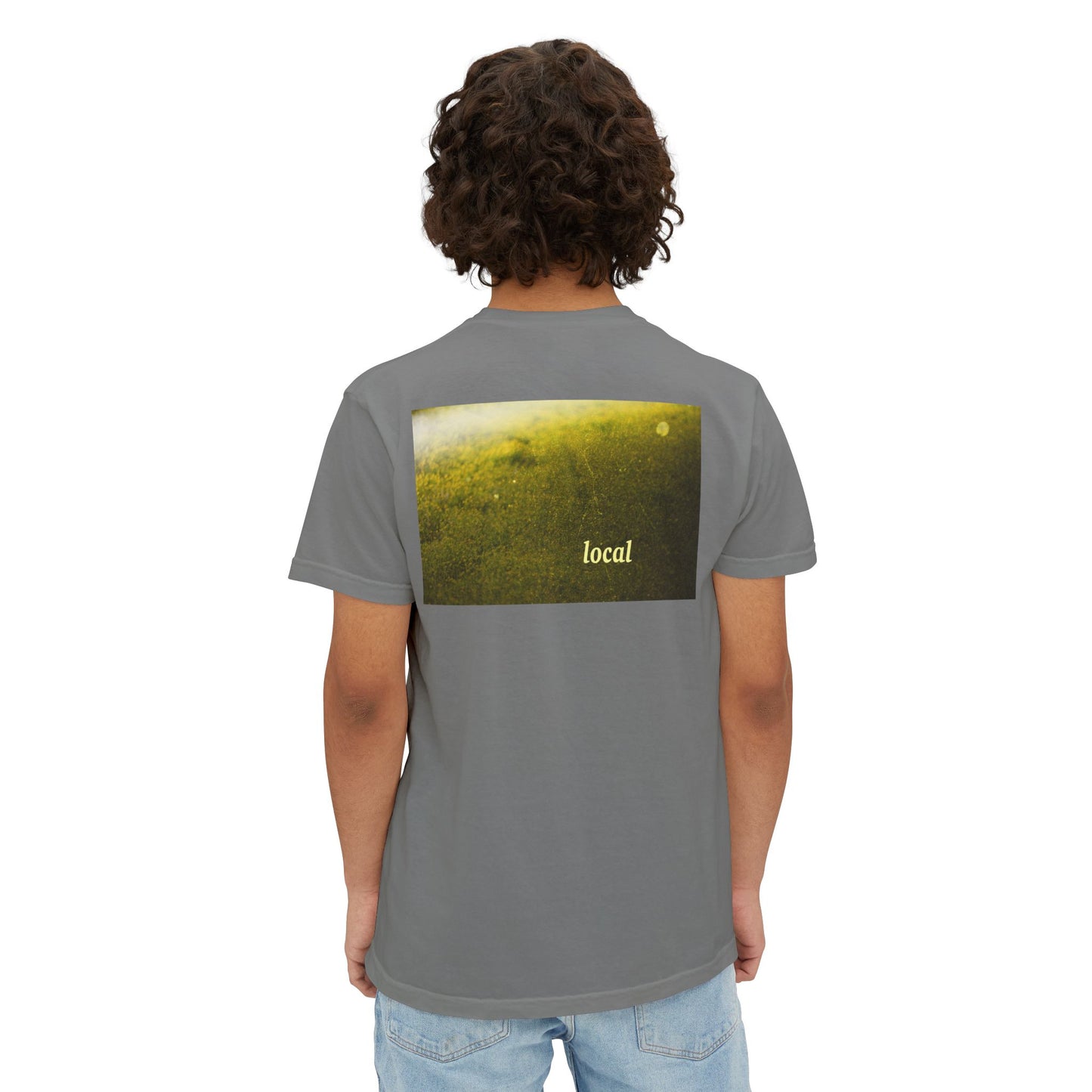 Local Yellow dingy flowers Garment-Dyed Pocket T-Shirt