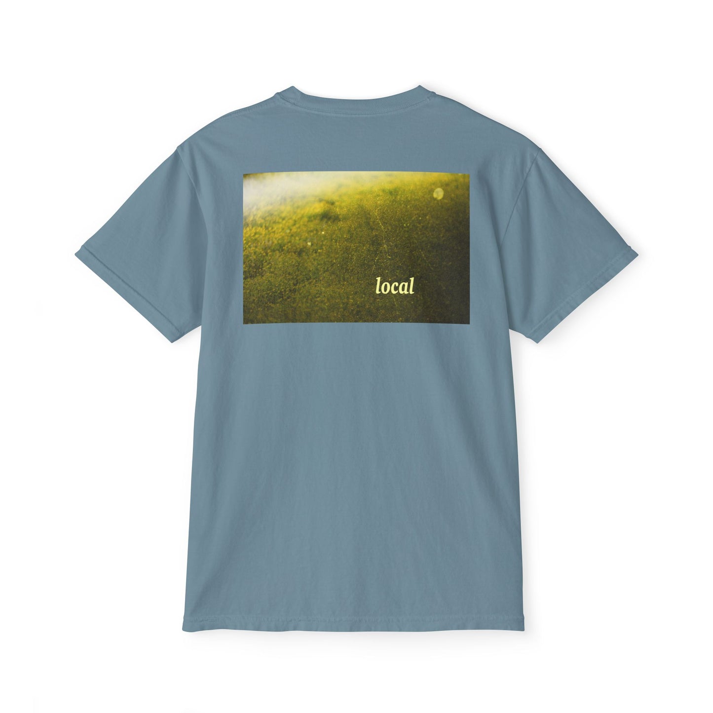 Local Yellow dingy flowers Garment-Dyed Pocket T-Shirt
