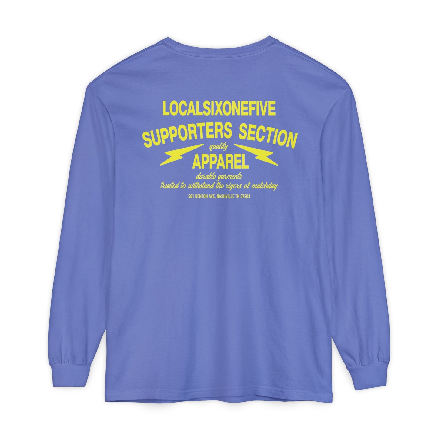 Supporters Section Apparel Garment-dyed Long Sleeve T-Shirt