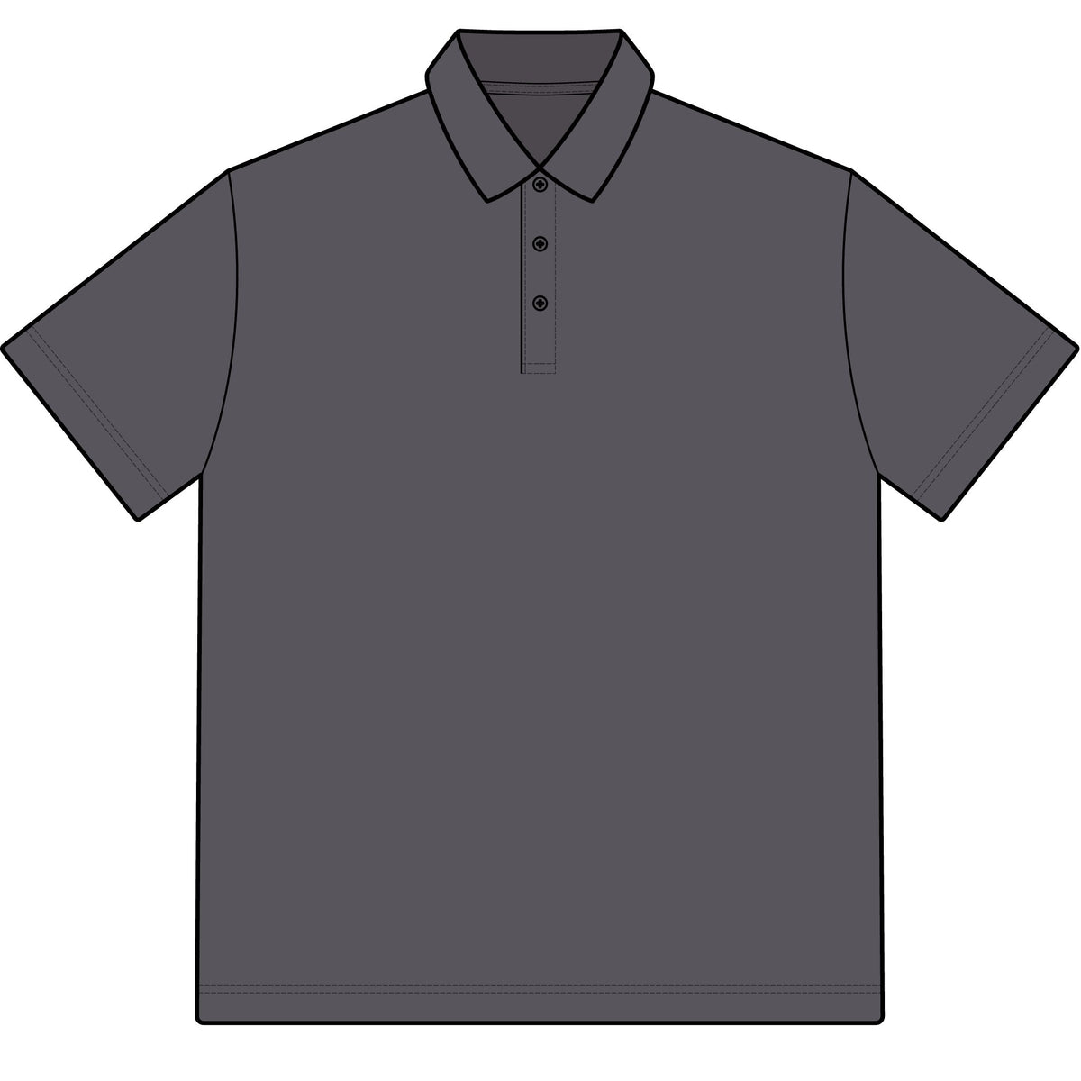 SkullTeeth Crest Men's Pique Polo