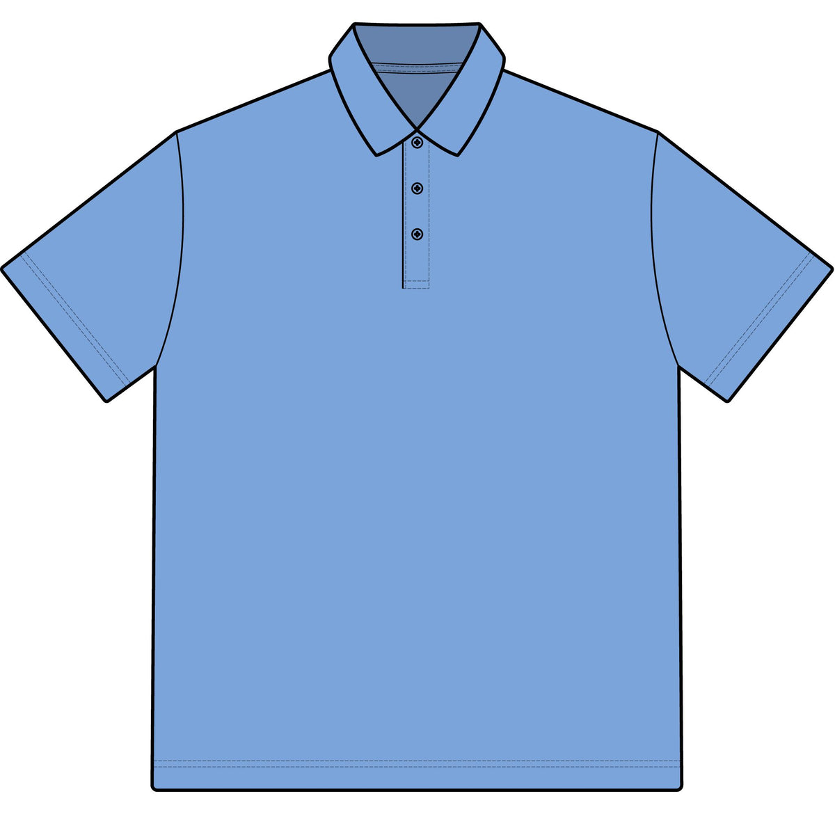 SkullTeeth Crest Men's Pique Polo