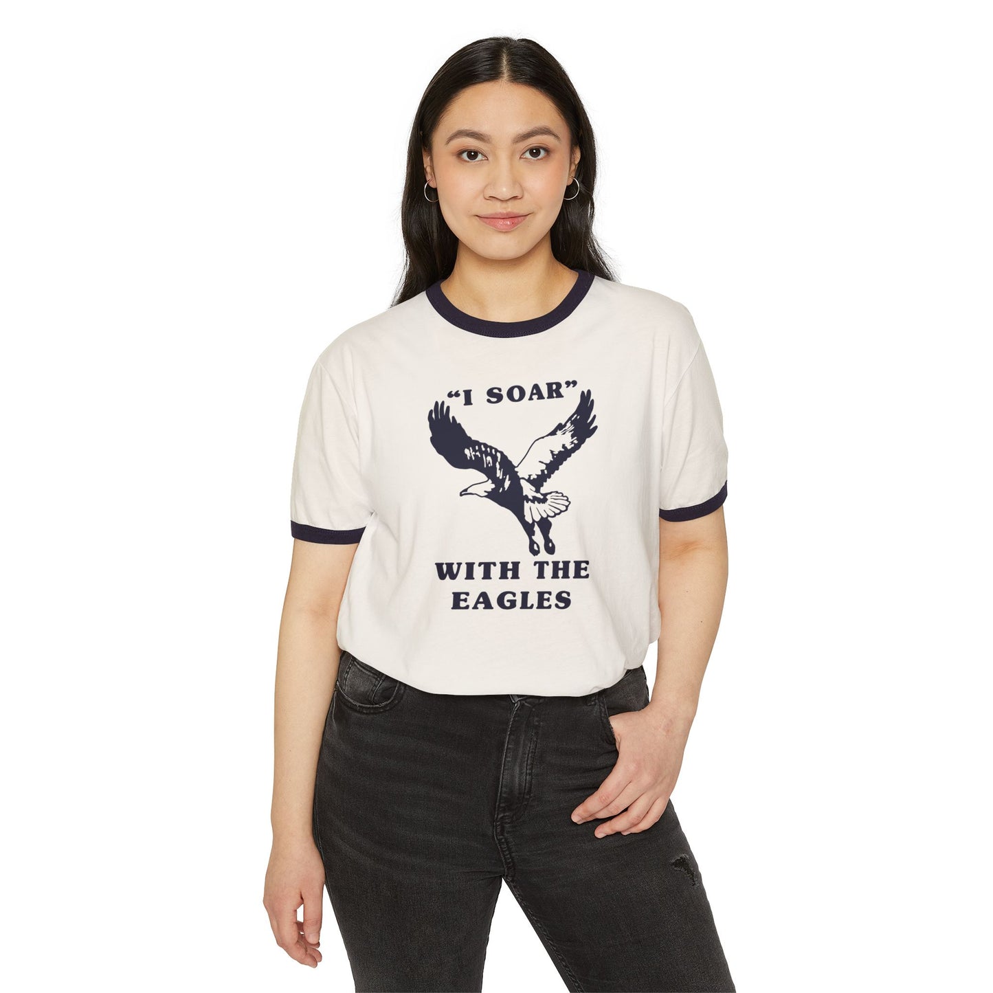 Soar with the Eagles Cotton Ringer T-Shirt