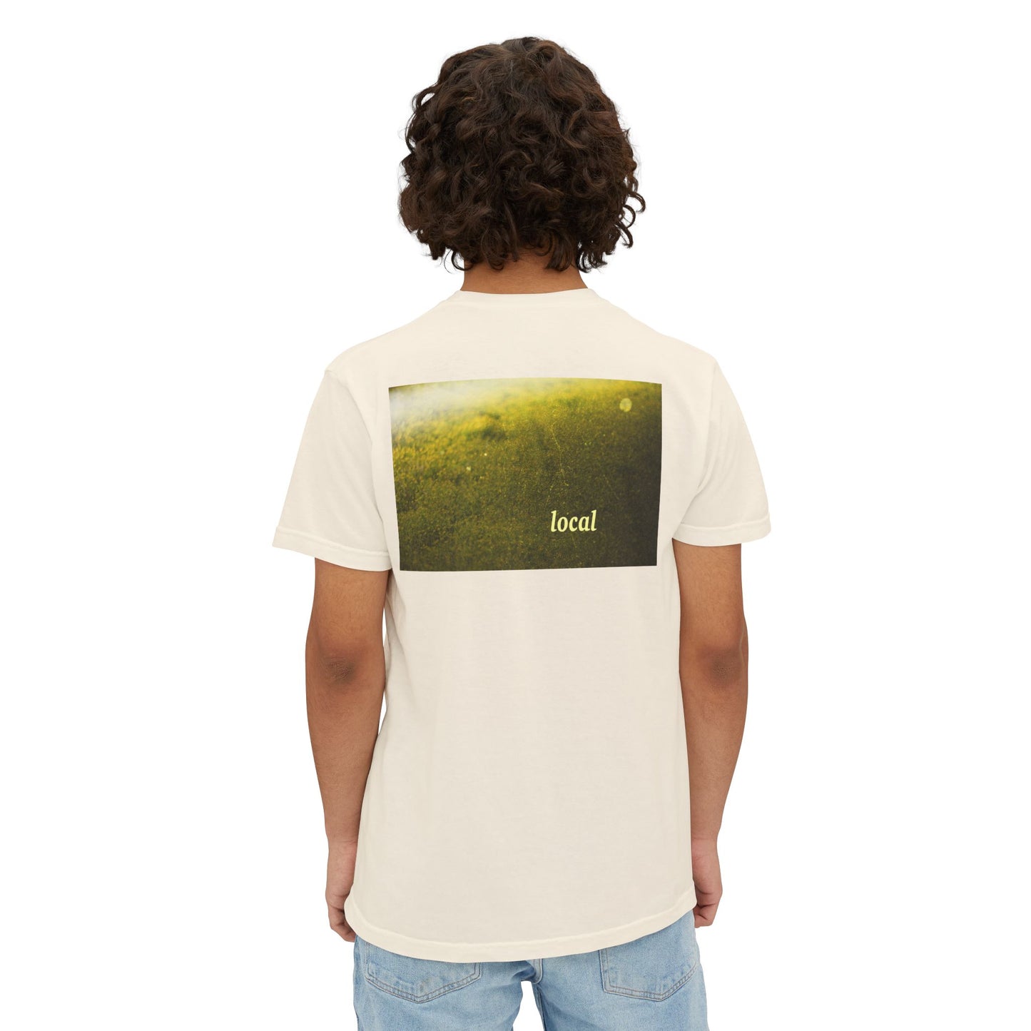 Local Yellow dingy flowers Garment-Dyed Pocket T-Shirt
