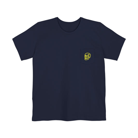 Skull Character Line graphic  Pocket Tee