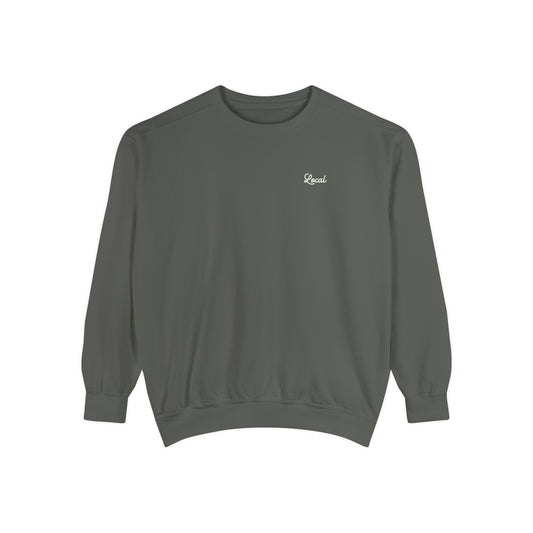 Local Script Understated  Garment-Dyed Sweatshirt
