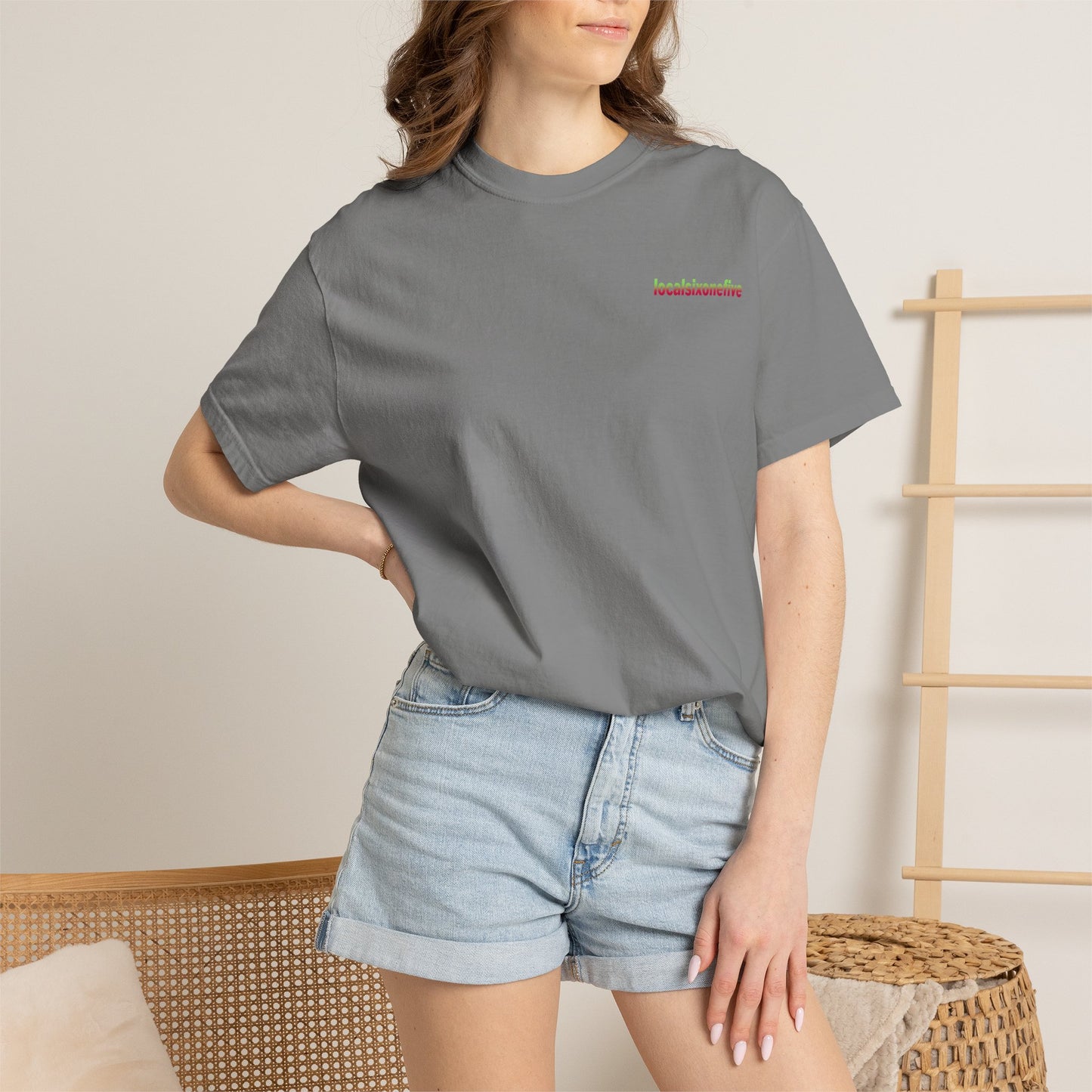 Local City blur Garment-Dyed T-shirt