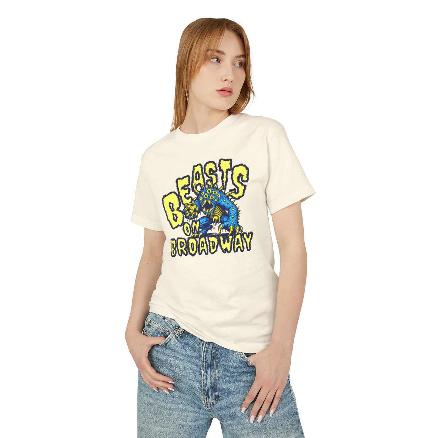 Beasts on Broadway Garment-Dyed Heavyweight Cotton Tee