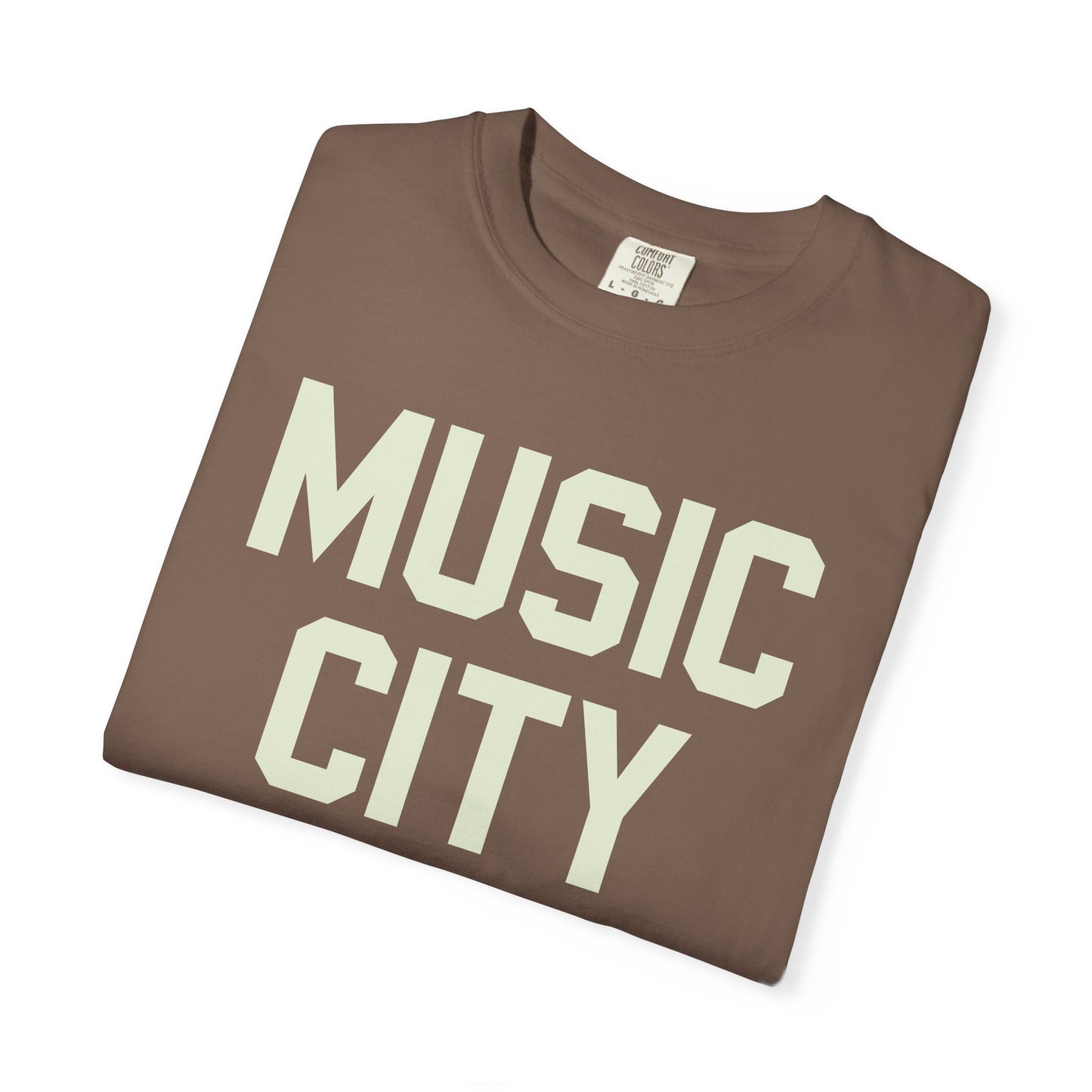 Music City Blocky Unisex Garment-Dyed T-shirt