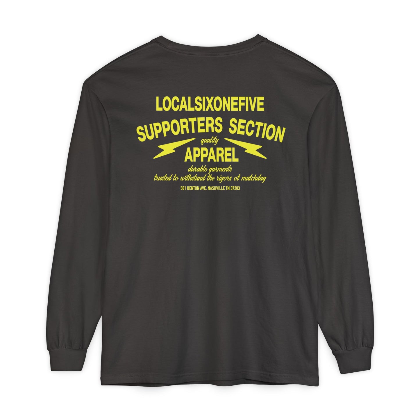 Supporters Section Apparel Garment-dyed Long Sleeve T-Shirt