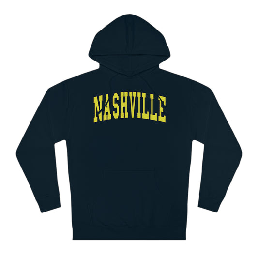 Nashville College Text Unisex Hooded Sweatshirt