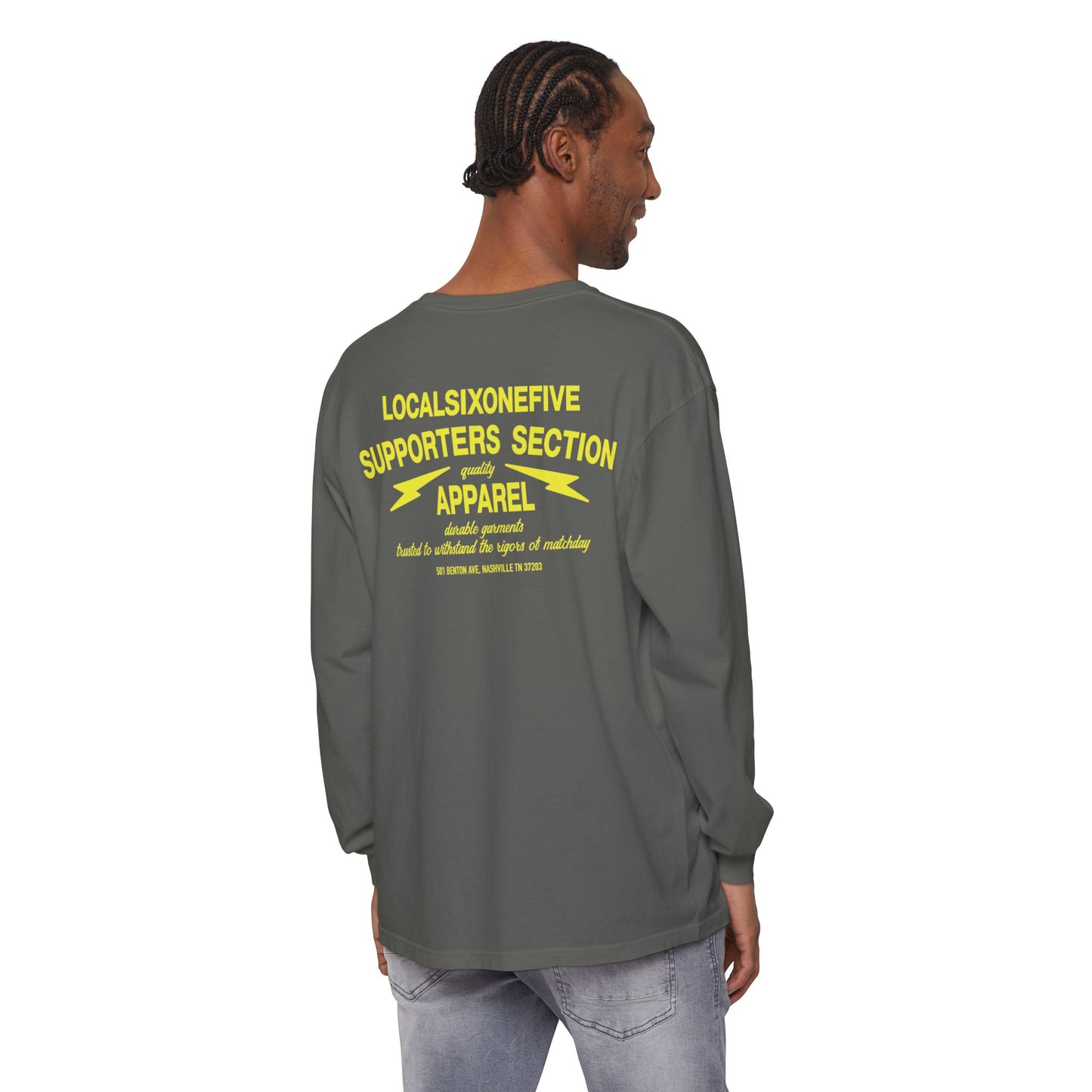 Supporters Section Apparel Garment-dyed Long Sleeve T-Shirt