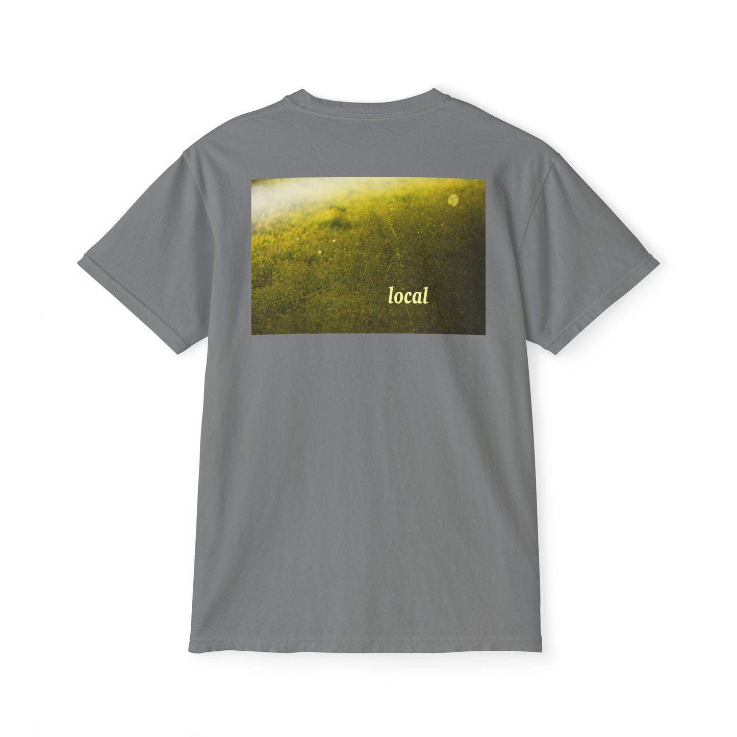 Local Yellow dingy flowers Garment-Dyed Pocket T-Shirt