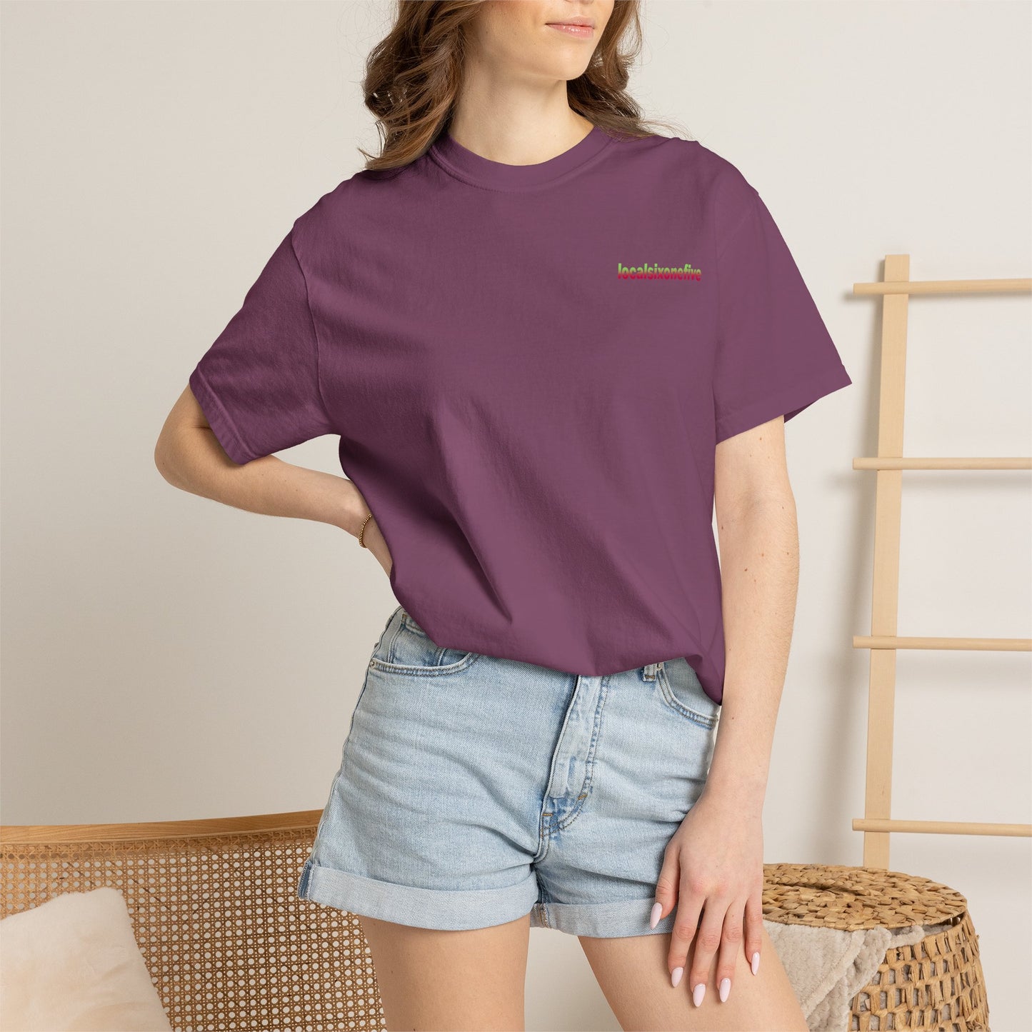 Local City blur Garment-Dyed T-shirt