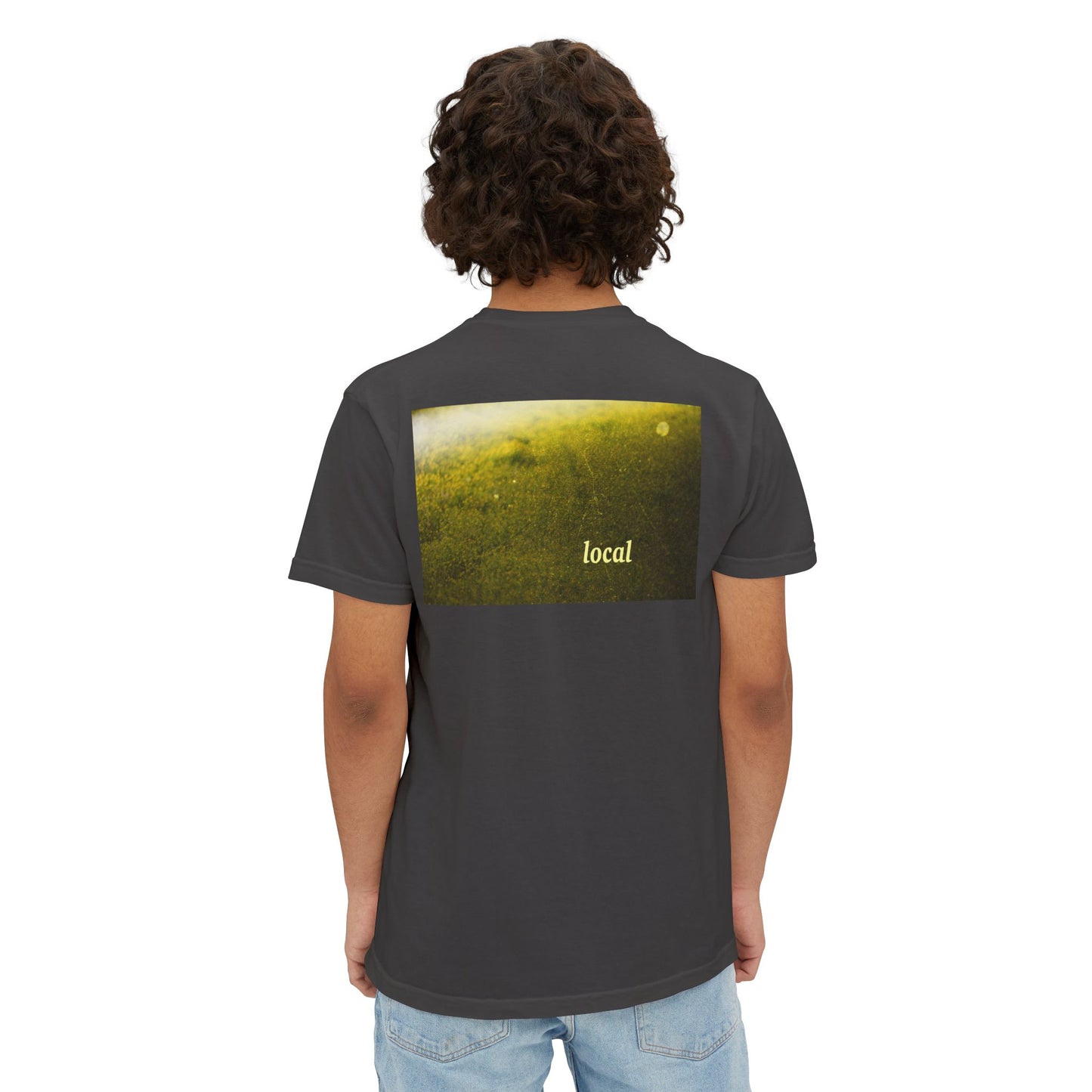 Local Yellow dingy flowers Garment-Dyed Pocket T-Shirt