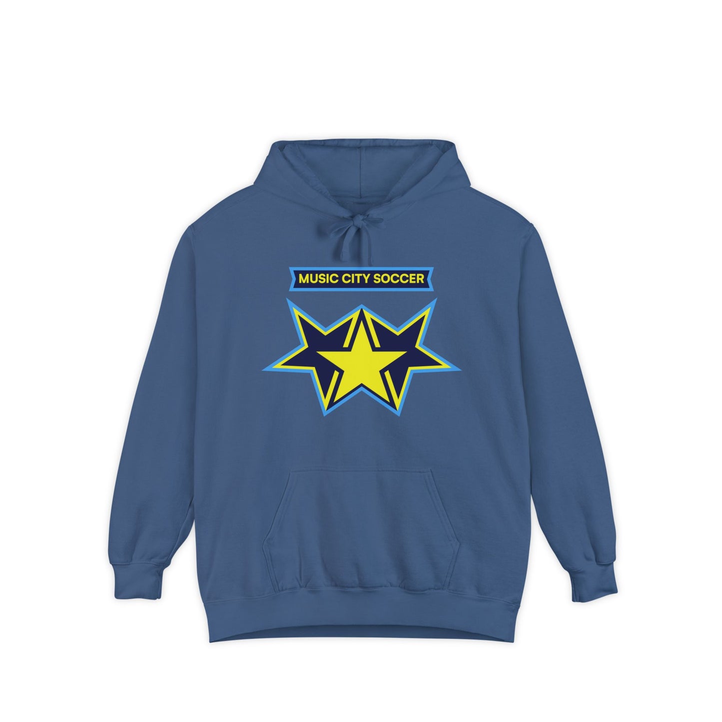 3 star refract Garment-Dyed Hoodie