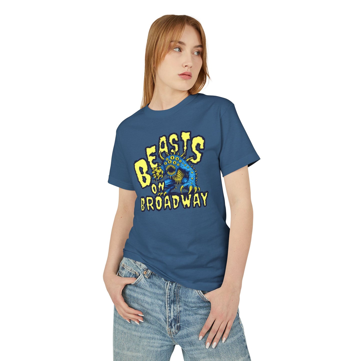 Beasts on Broadway Garment-Dyed Heavyweight Cotton Tee
