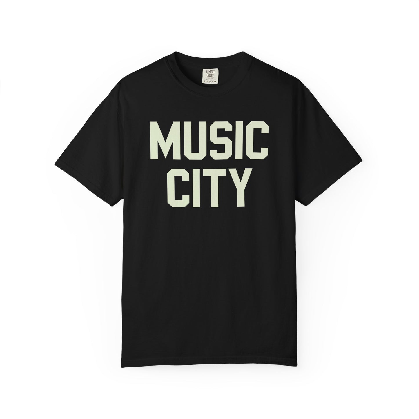 Music City Blocky Unisex Garment-Dyed T-shirt