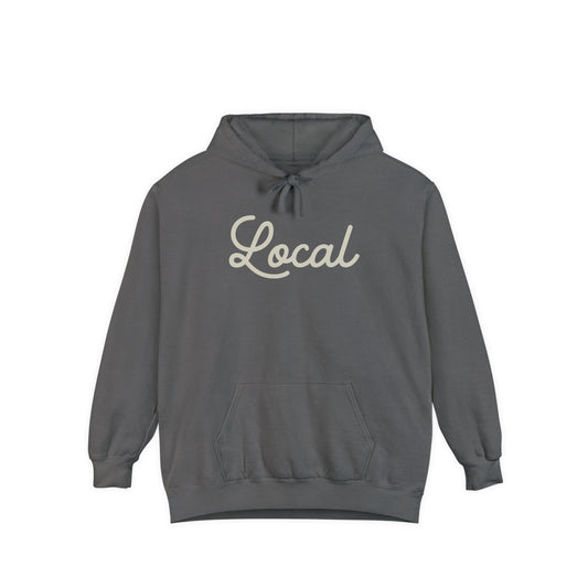 Local Script Garment-Dyed Hoodie