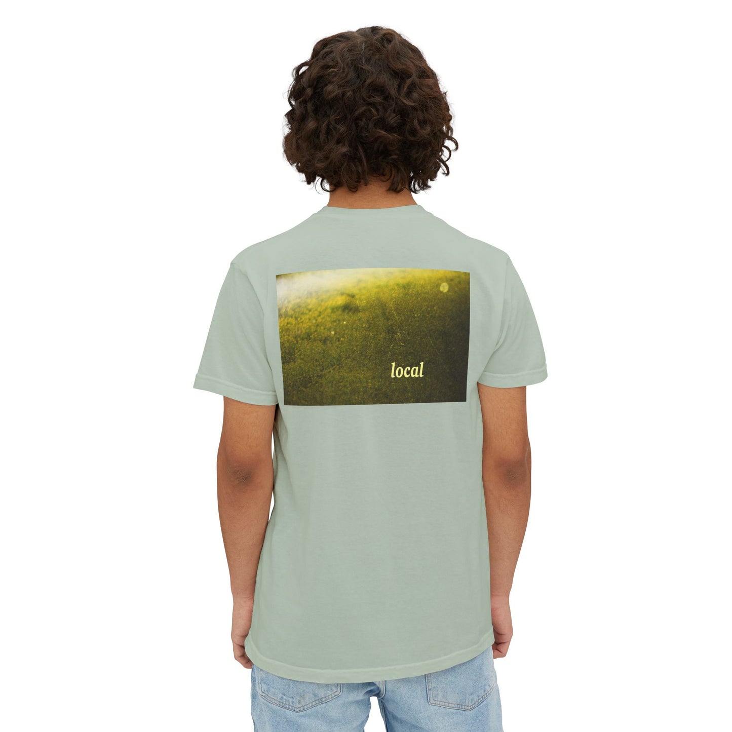 Local Yellow dingy flowers Garment-Dyed Pocket T-Shirt