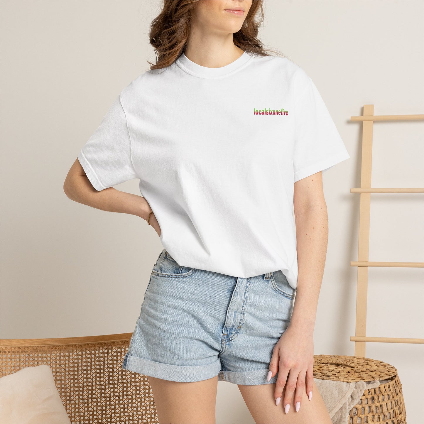 Local City blur Garment-Dyed T-shirt