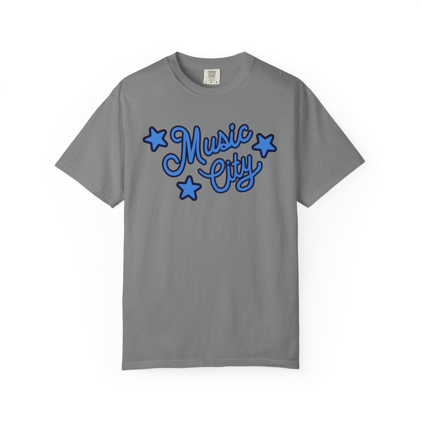 Music City Script Stars Unisex Garment-Dyed T-shirt