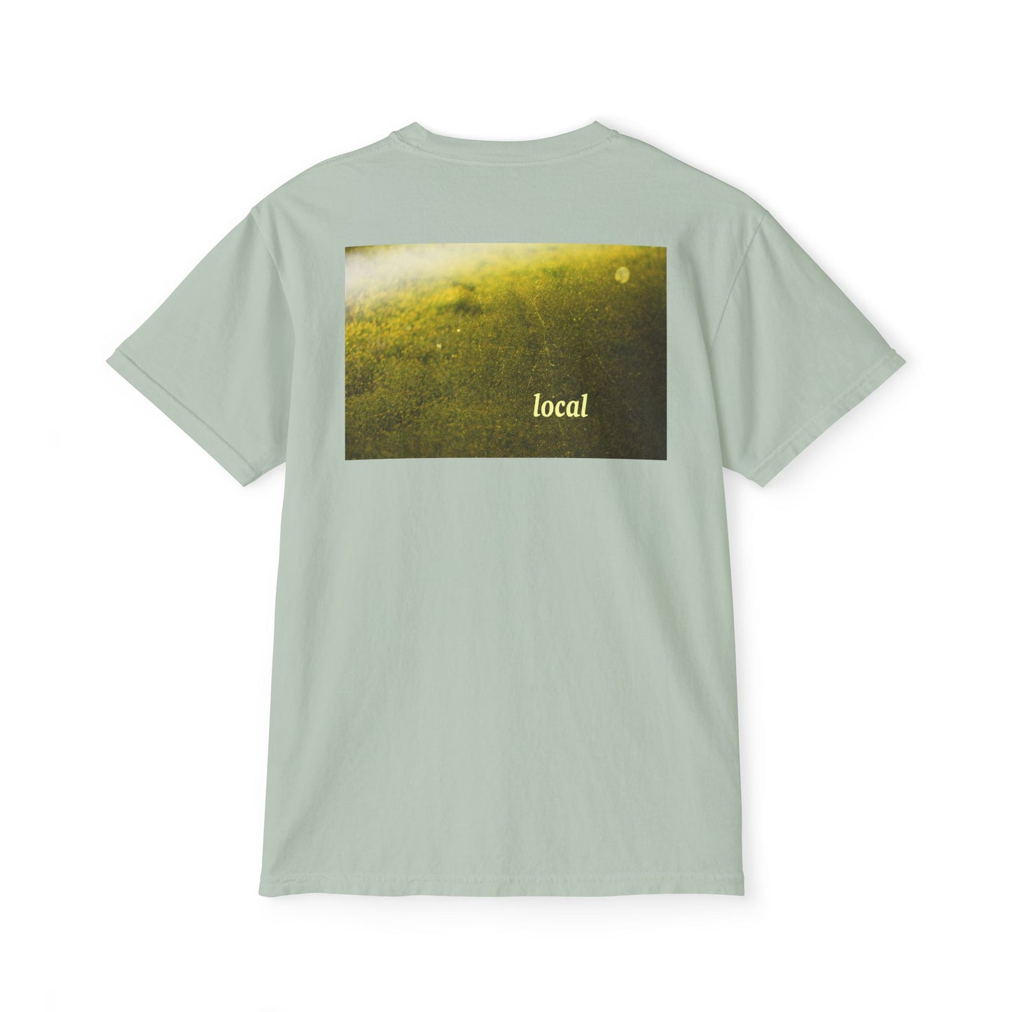 Local Yellow dingy flowers Garment-Dyed Pocket T-Shirt