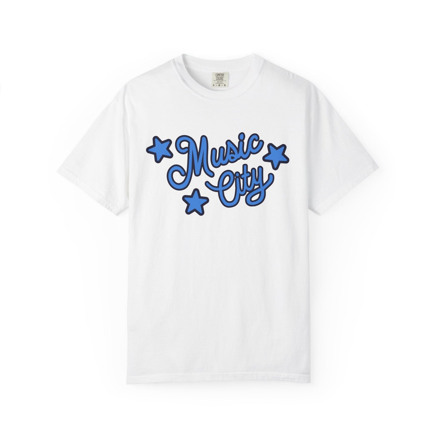 Music City Script Stars Garment-Dyed T-shirt