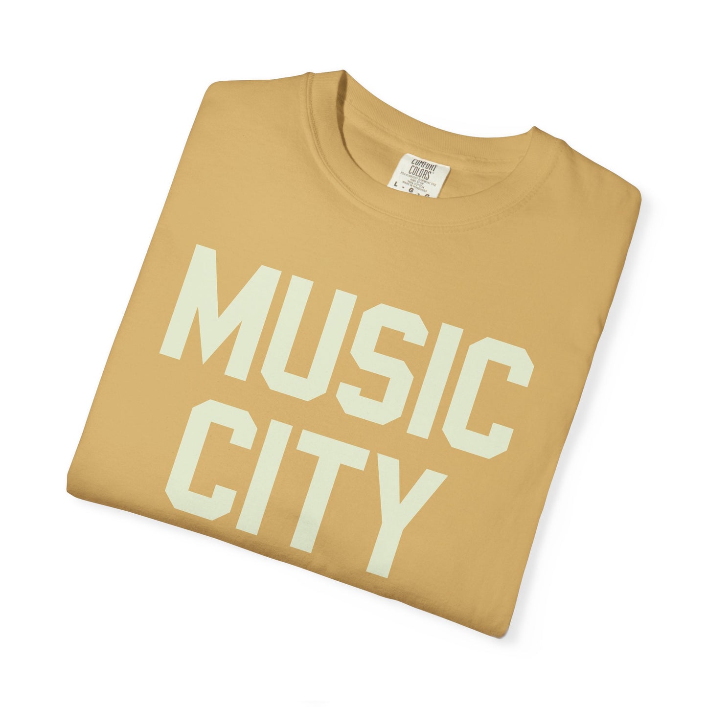 Music City Blocky Unisex Garment-Dyed T-shirt