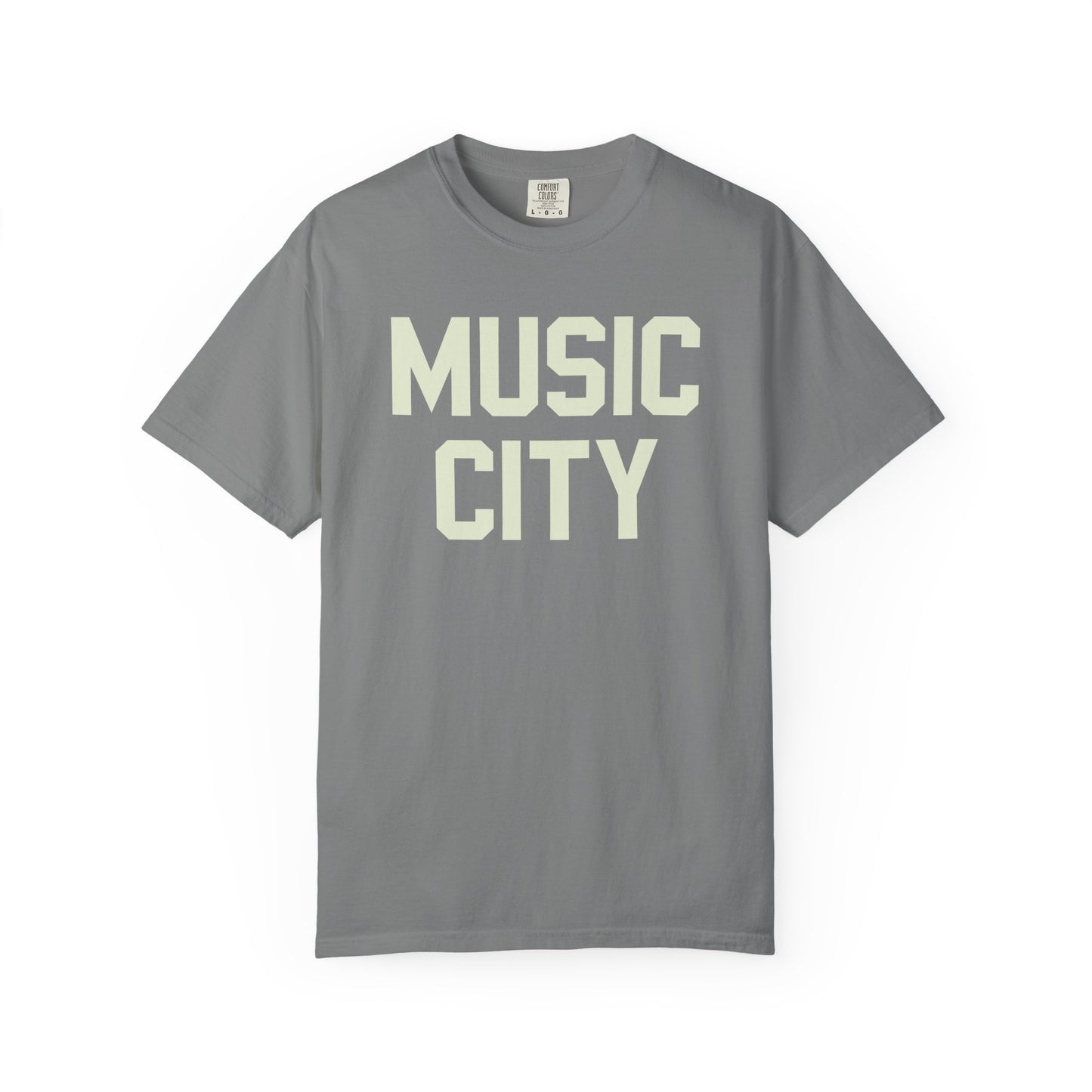 Music City Blocky Unisex Garment-Dyed T-shirt