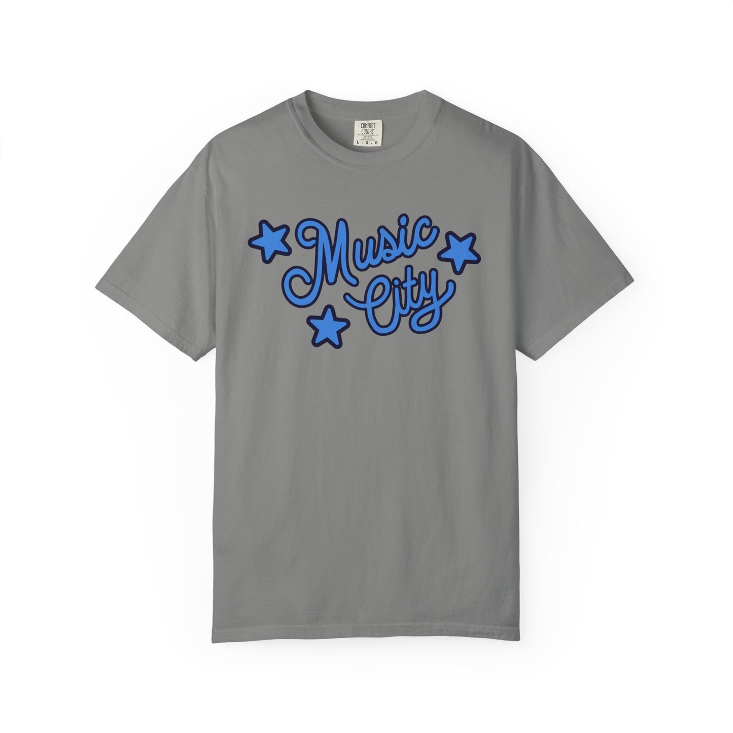 Music City Script Stars Unisex Garment-Dyed T-shirt
