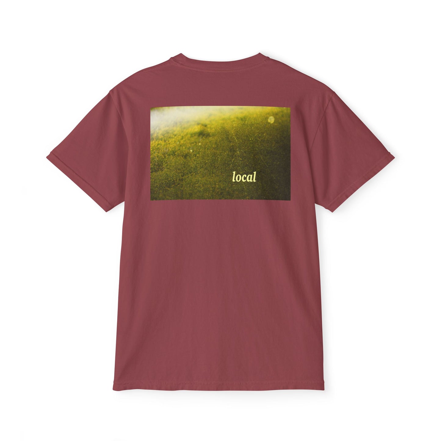Local Yellow dingy flowers Garment-Dyed Pocket T-Shirt