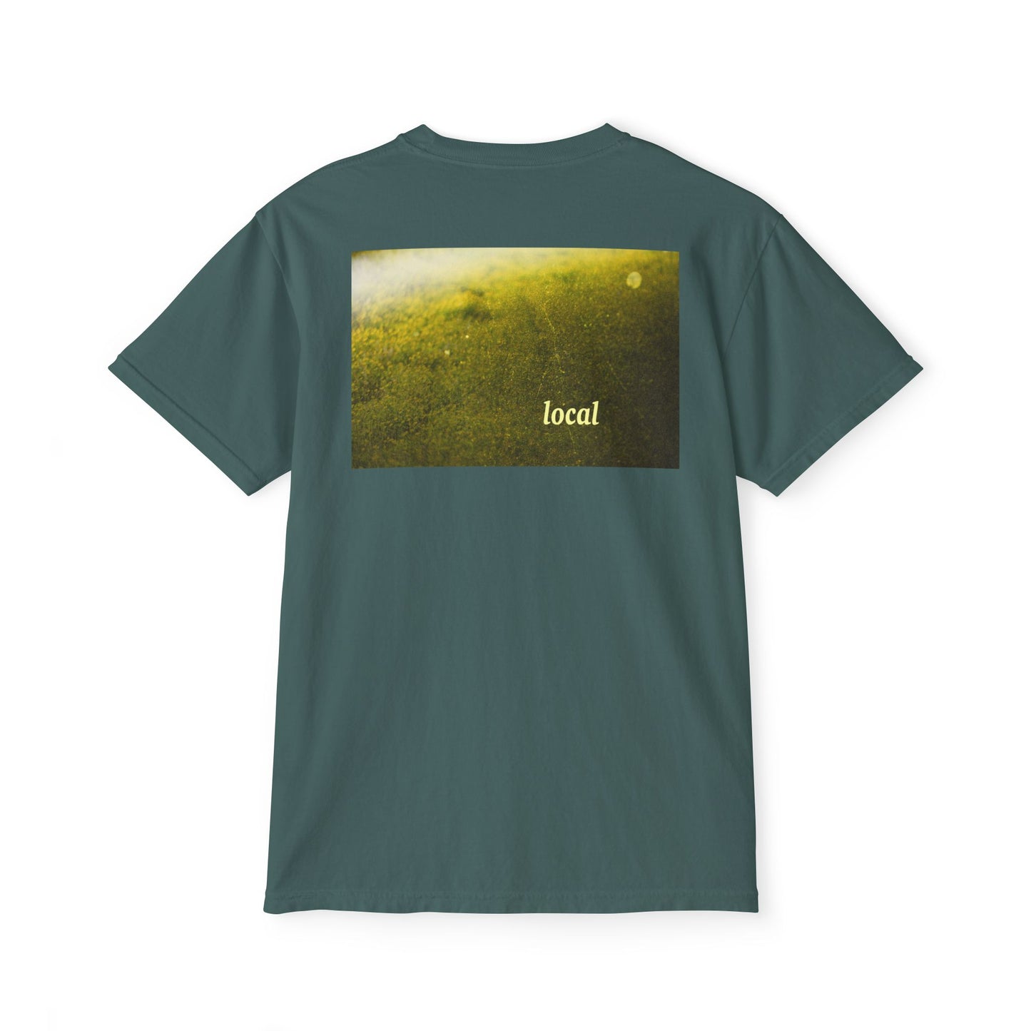 Local Yellow dingy flowers Garment-Dyed Pocket T-Shirt