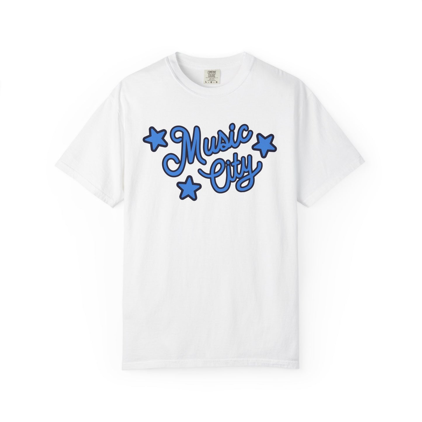 Music City Script Stars Unisex Garment-Dyed T-shirt