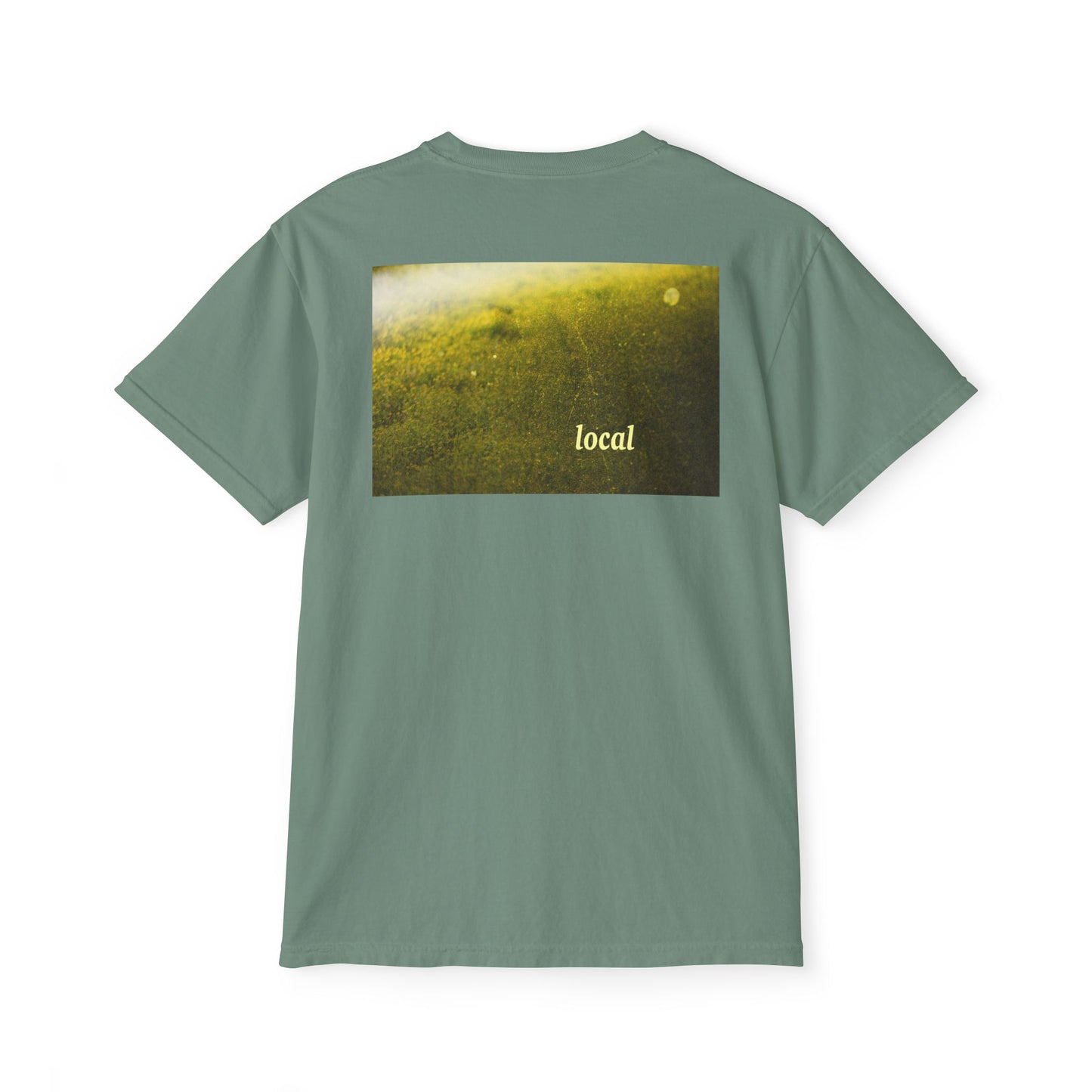 Local Yellow dingy flowers Garment-Dyed Pocket T-Shirt