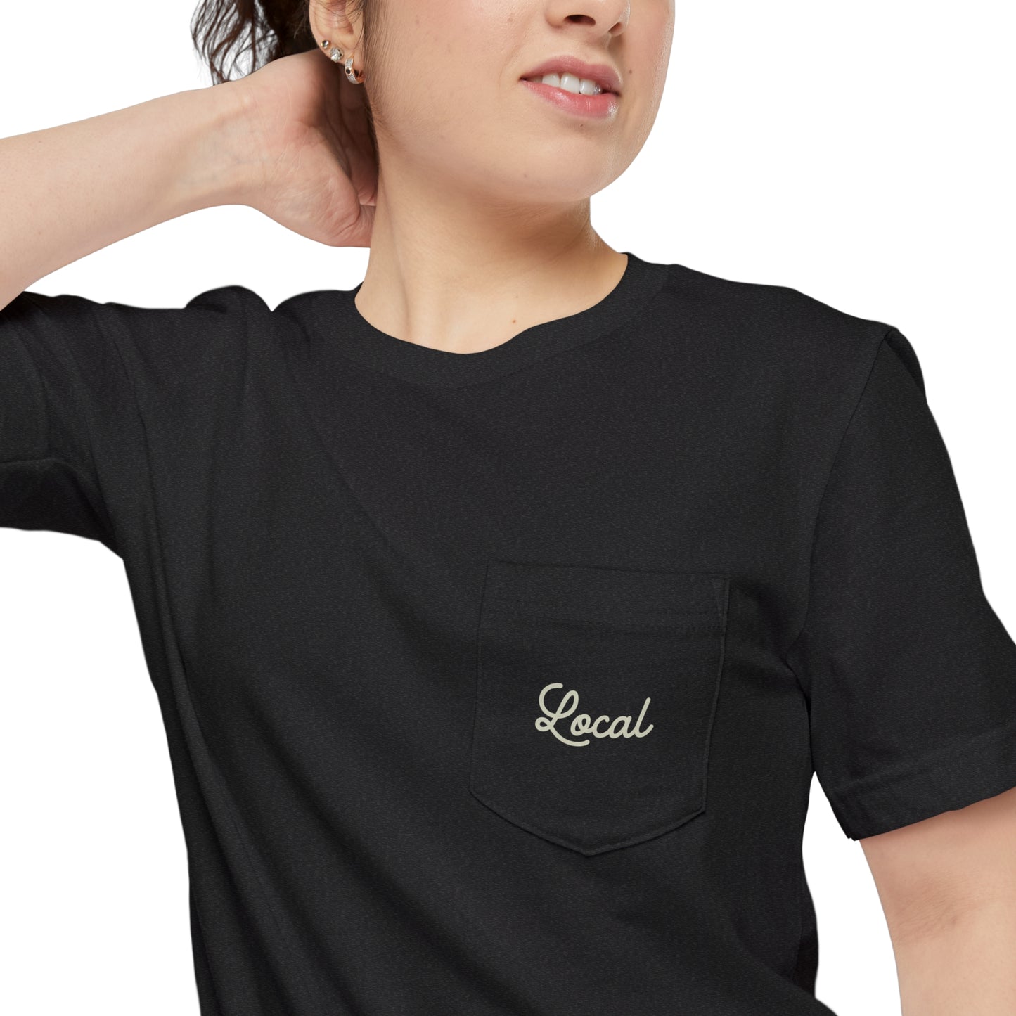 Local Script Unisex Pocket Tee