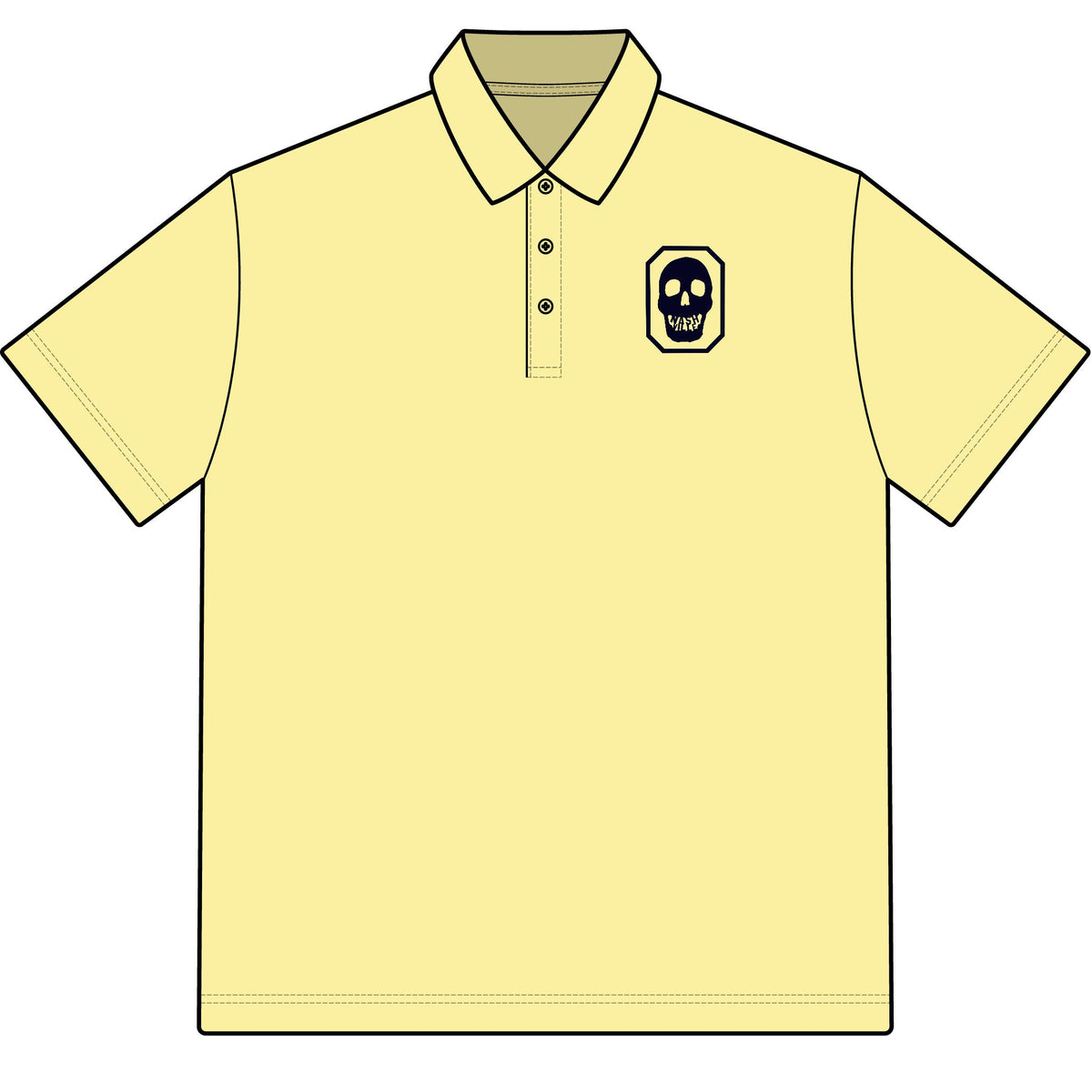 SkullTeeth Crest Men's Pique Polo