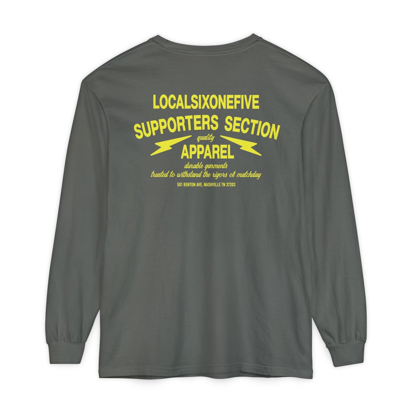 Supporters Section Apparel Garment-dyed Long Sleeve T-Shirt