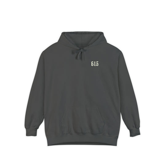 615 City Skull Unisex Garment-Dyed Hoodie