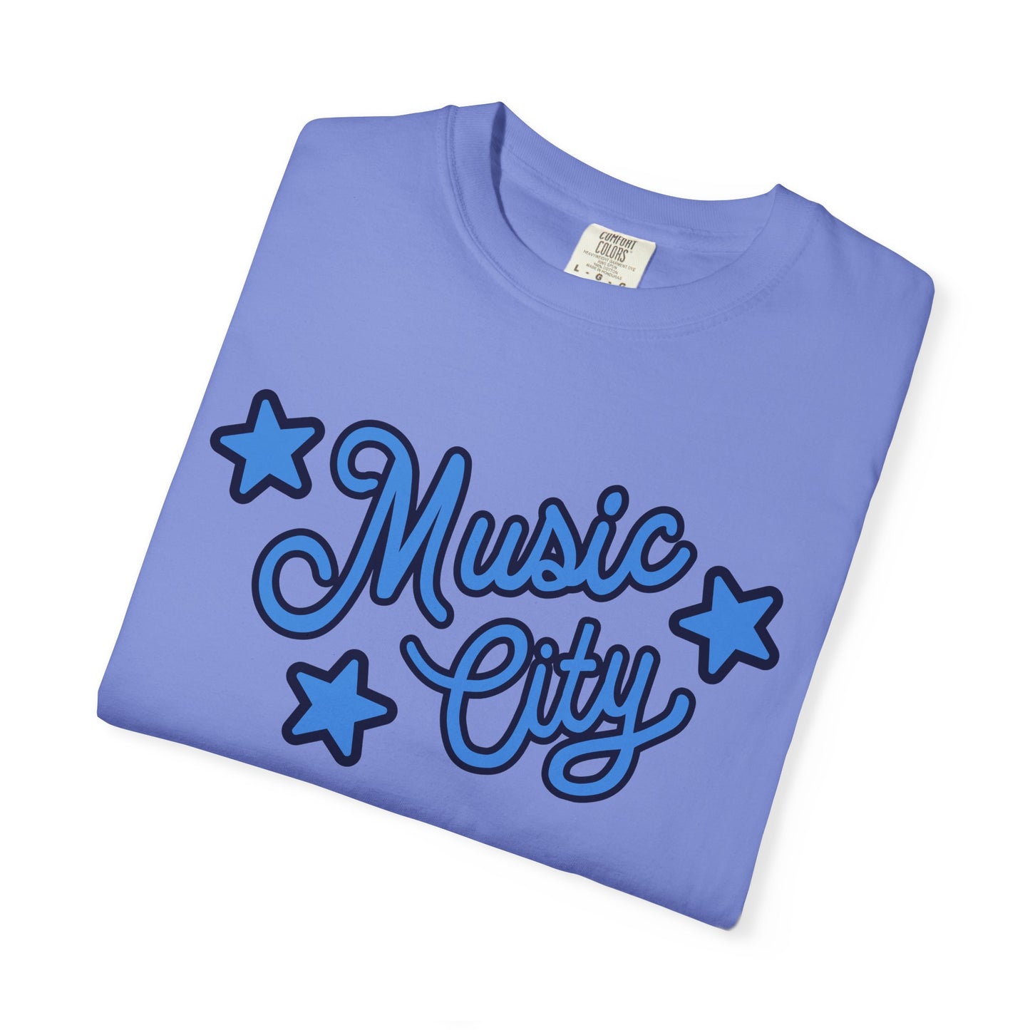 Music City Script Stars Garment-Dyed T-shirt