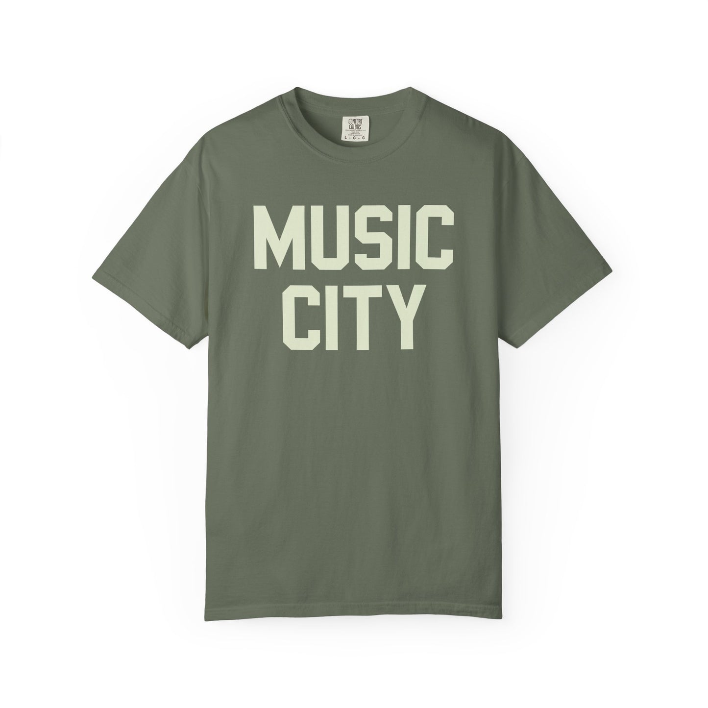 Music City Blocky Unisex Garment-Dyed T-shirt