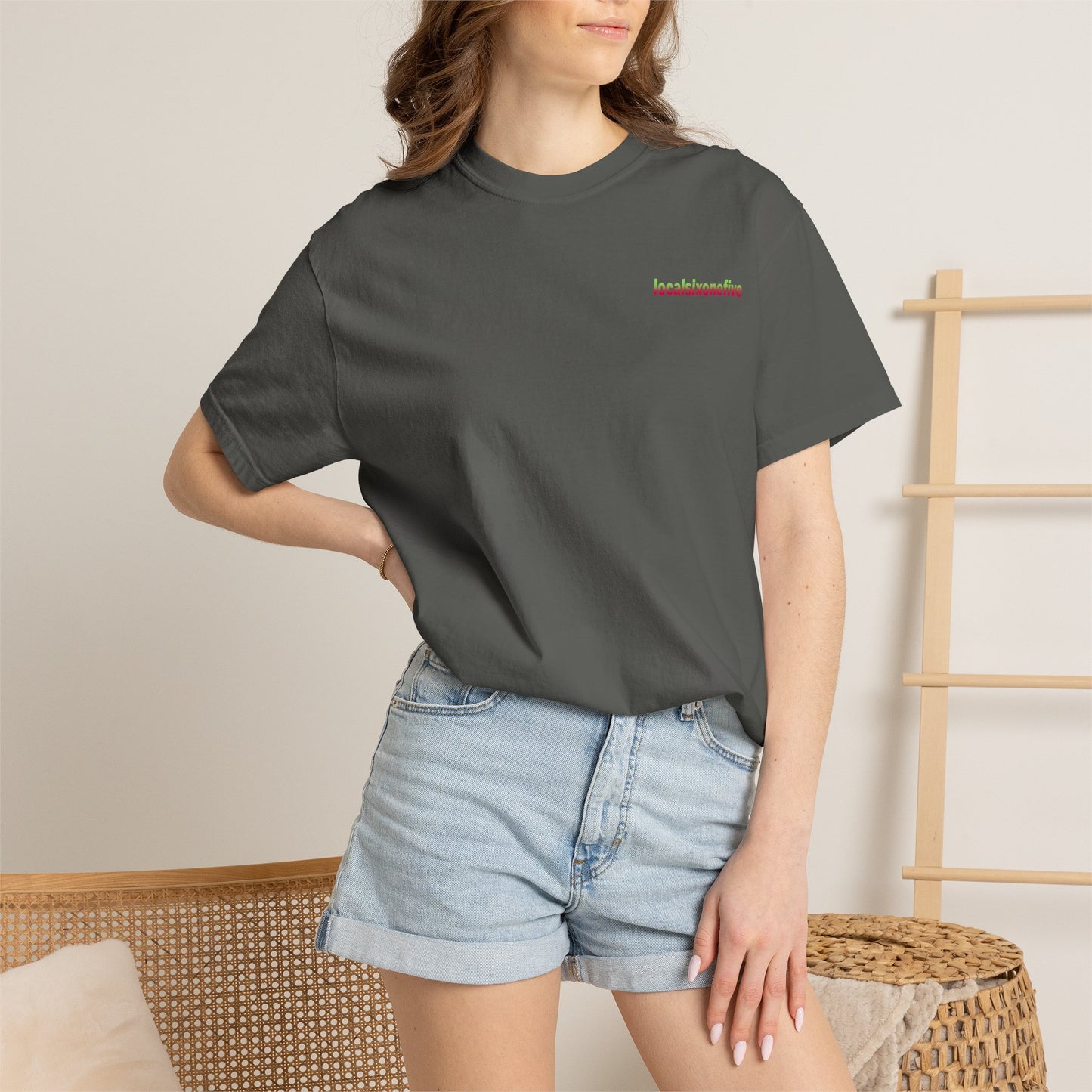 Local City blur Garment-Dyed T-shirt