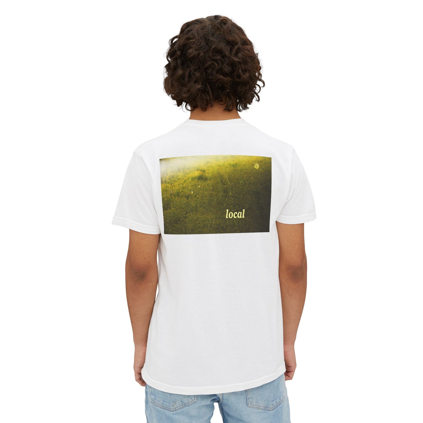 Local Yellow dingy flowers Garment-Dyed Pocket T-Shirt