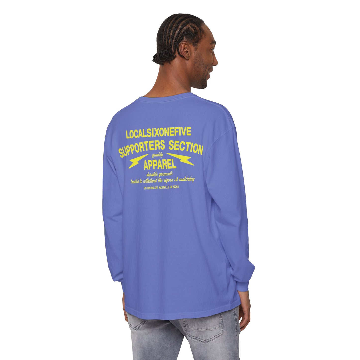 Supporters Section Apparel Garment-dyed Long Sleeve T-Shirt