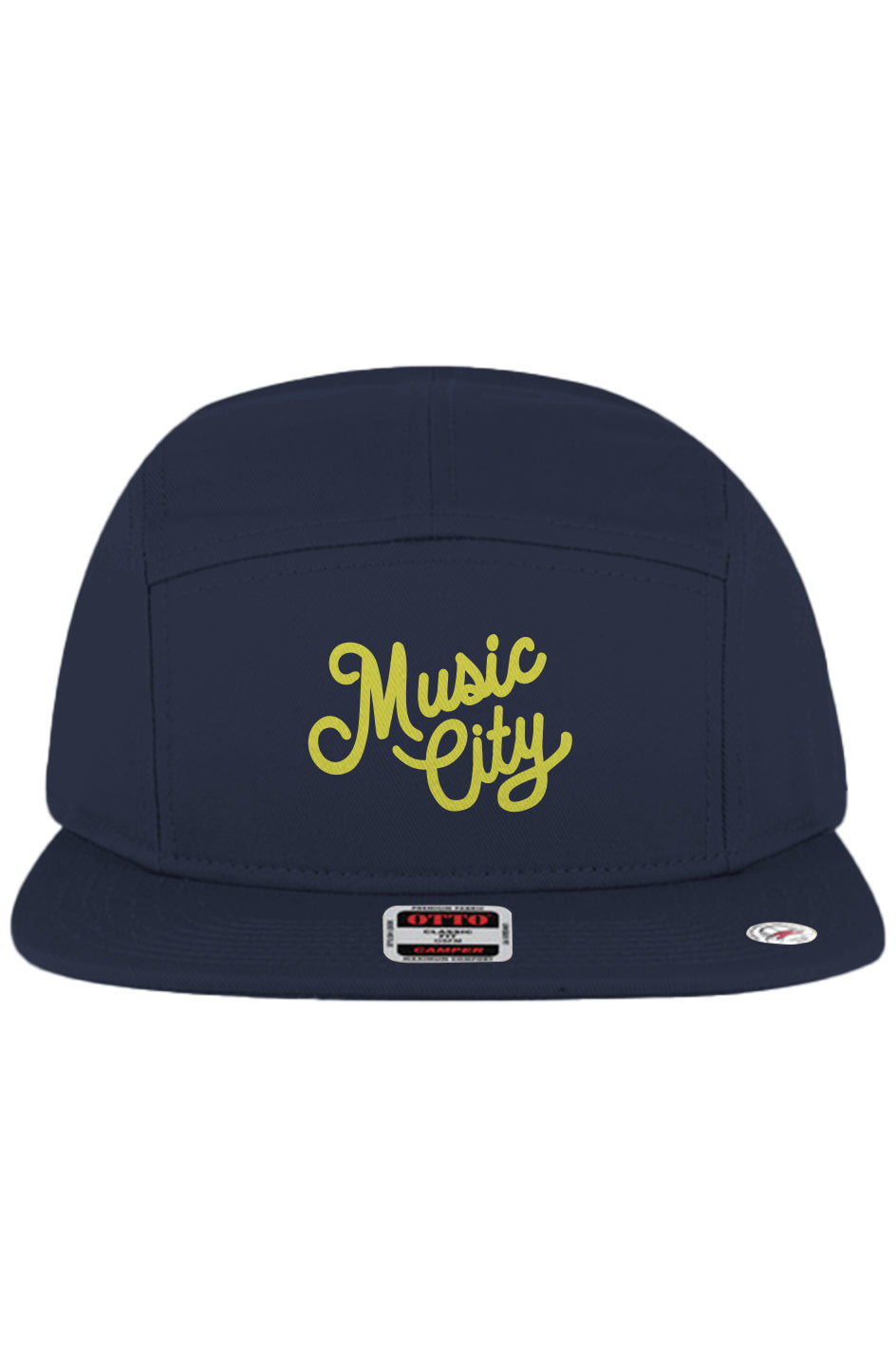 Music City Script 5 Panel Camper Cap