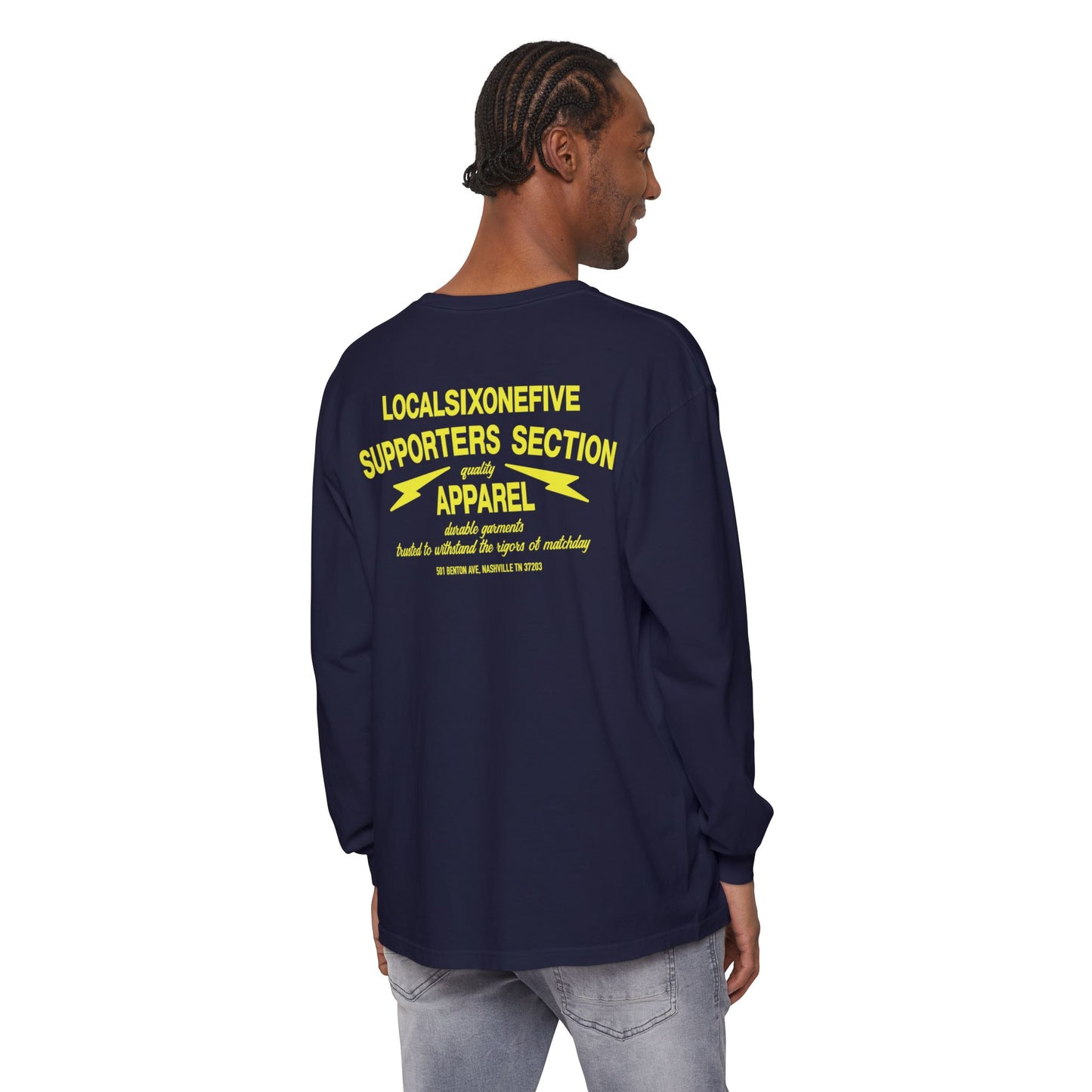 Supporters Section Apparel Garment-dyed Long Sleeve T-Shirt