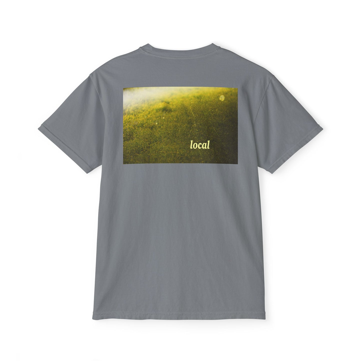 Local Yellow dingy flowers Garment-Dyed Pocket T-Shirt