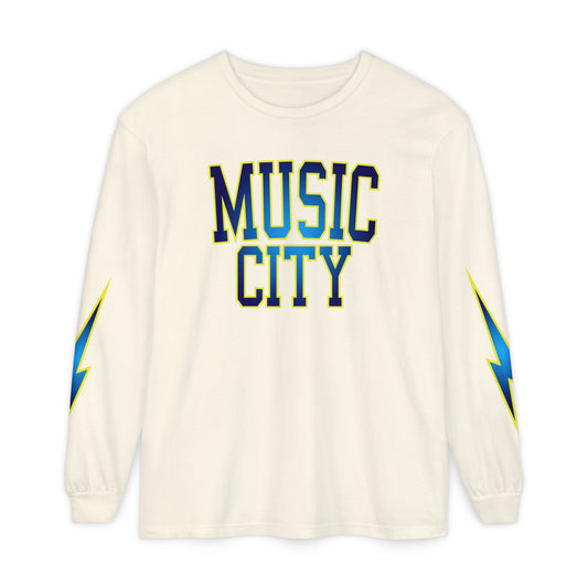 MUSIC CITY Tall Grad Garment-dyed Long Sleeve T-Shirt
