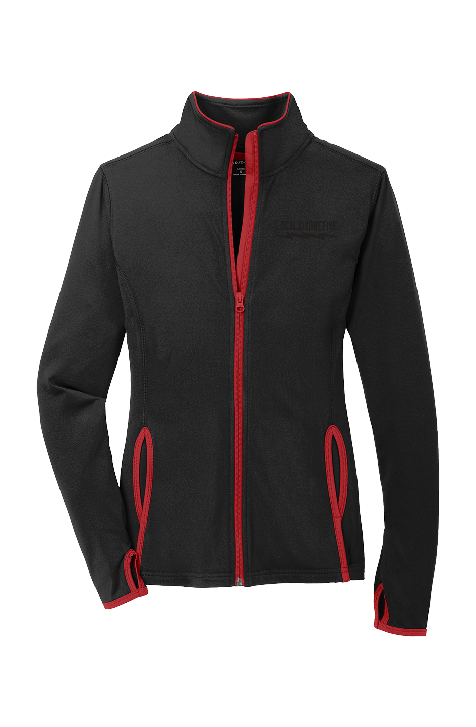 Local Bolt Wordmark Womens Sport-Wick Contrast Jacket