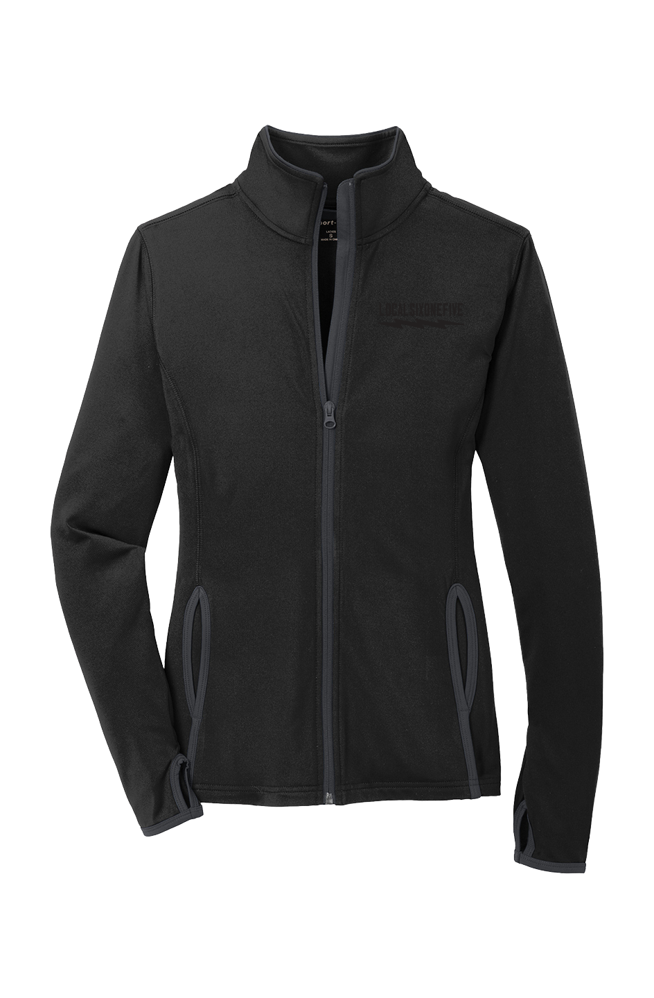 Local Bolt Wordmark Womens Sport-Wick Contrast Jacket