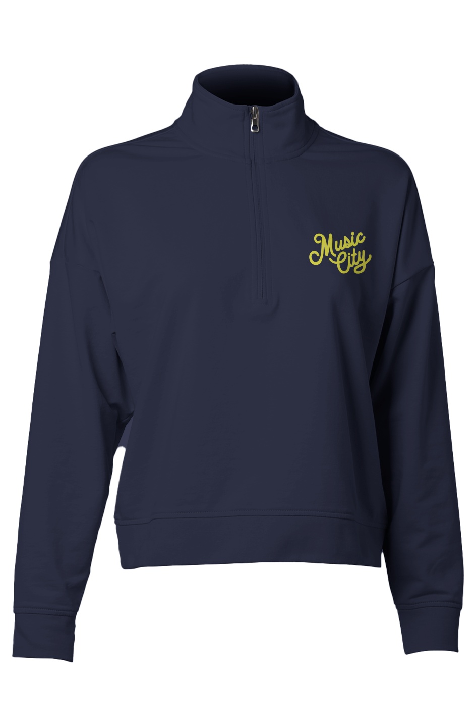 Music City Script Womens Perform Quarter Zip